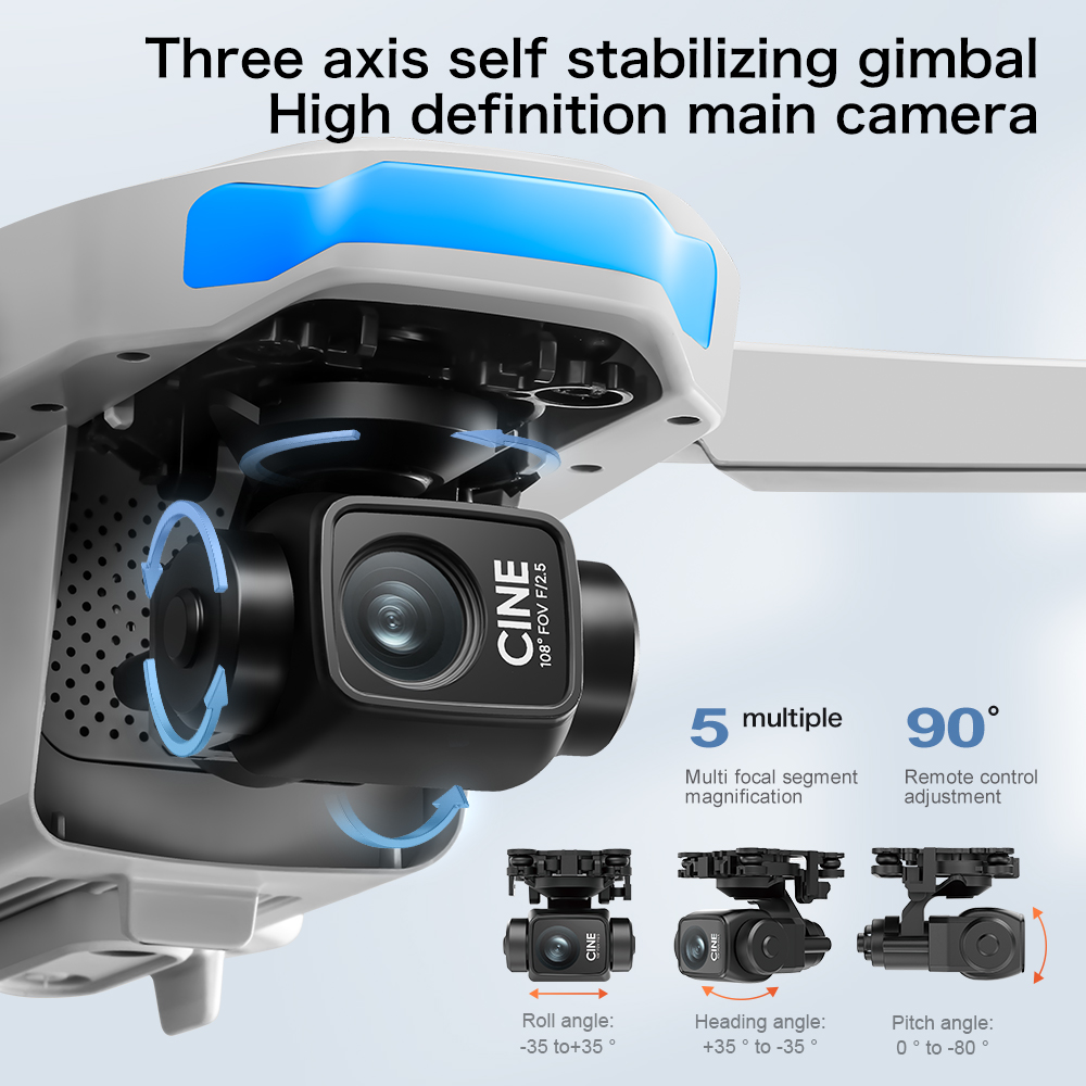 S-X1 MAX GPS Drone with 3-Axis - Drone Kit Long Range avaliação e preço