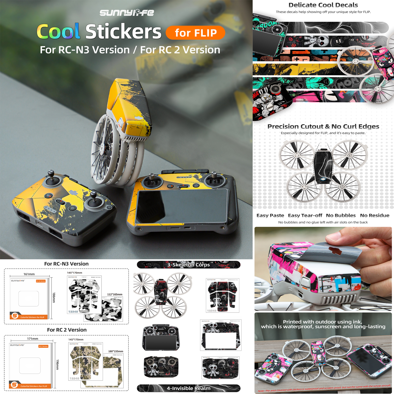 Sunnylife Sticker Kit for DJI  - Drone Kit Waterproof avaliação e preço