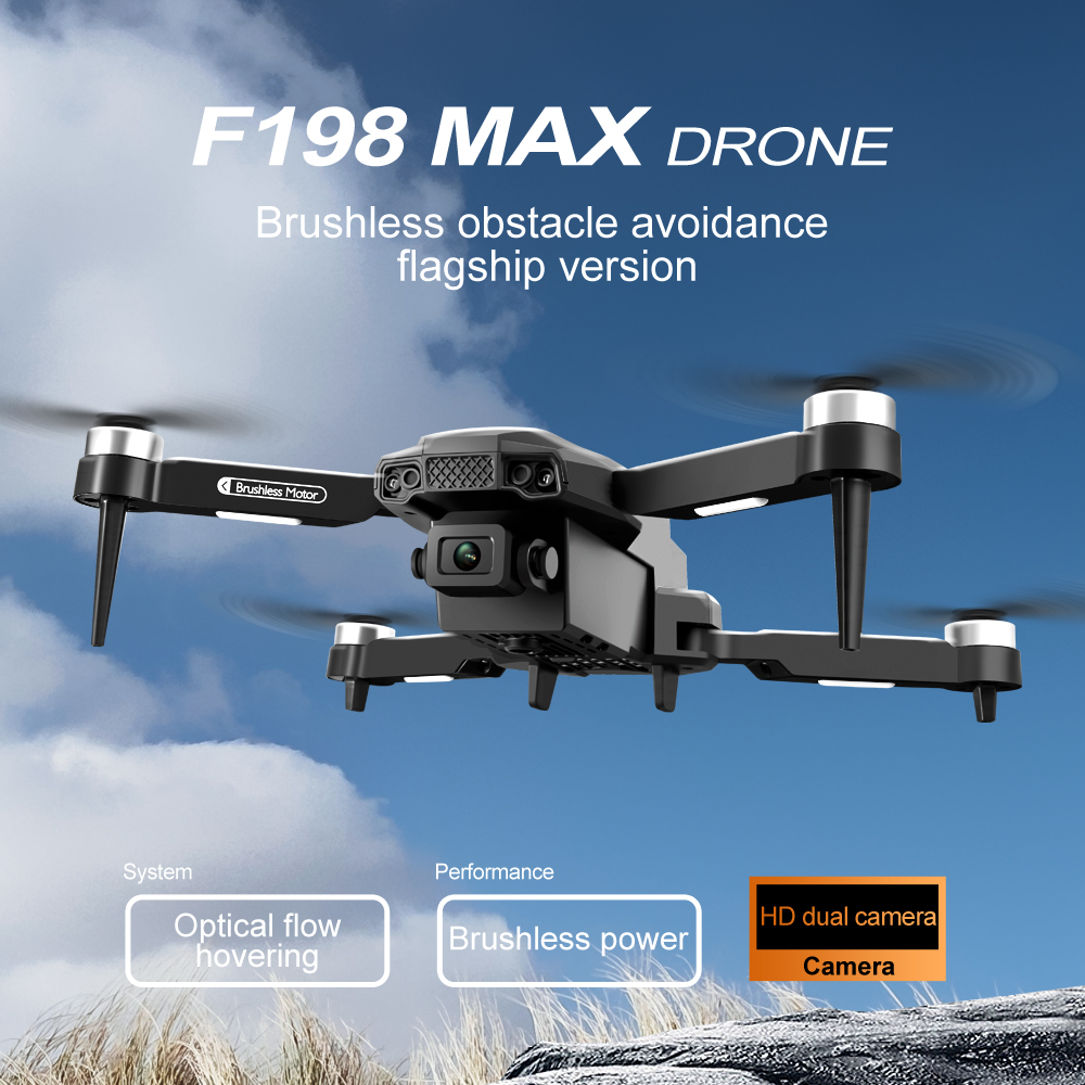New F198 Drone Professional Du - Drone Kit Vtol avaliação e preço