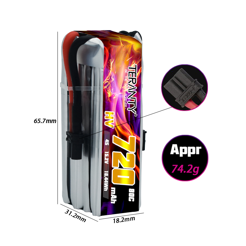 TERANTY 720mAh 4S 15.2V HV Lip - Drone Kit Racing avaliação e preço