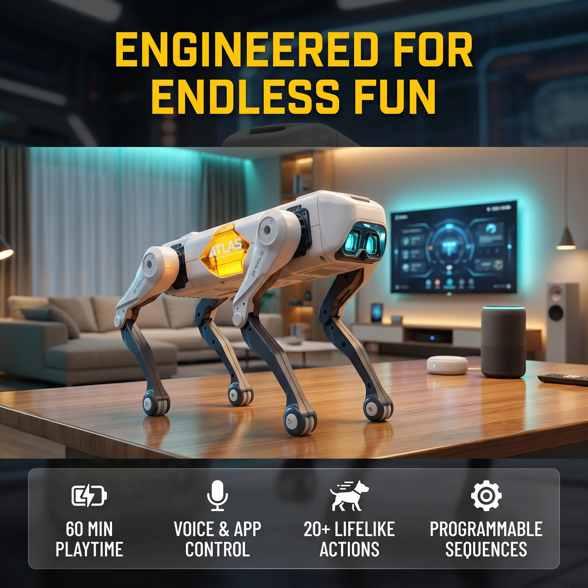 AI Smart Robot Dog, Voice & AP - Drone Kit With Camera avaliação e preço